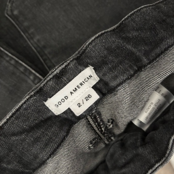 Good American Women's Size 2/26 Gray Good Classic Slim Straight Jeans - Picture 3 of 6